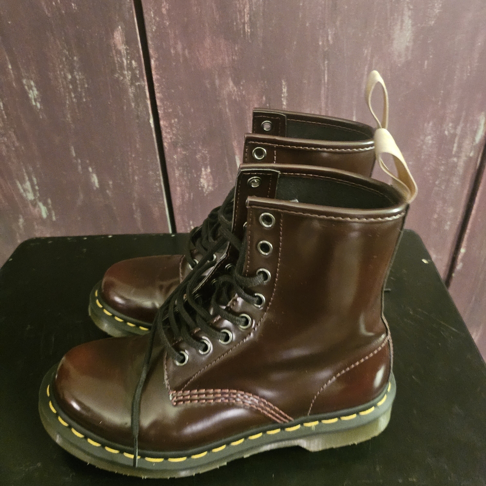 Dr. Martens Cherry Red Combat Boots